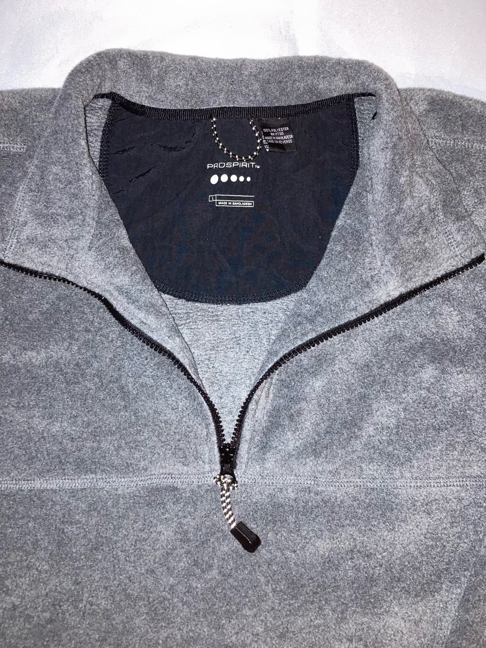 Prospirit Dark Gray Half-Zip Fleece Pullover - Picture 2 of 7